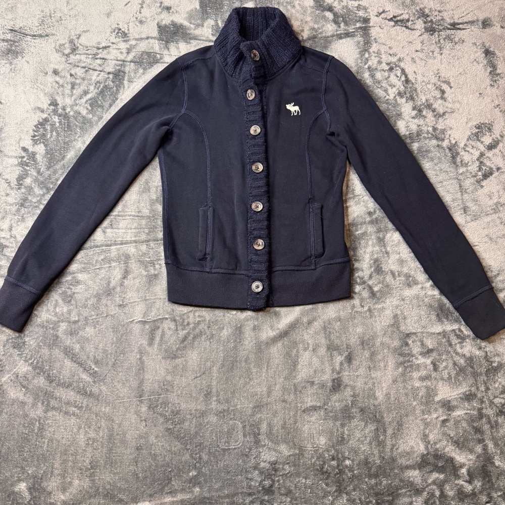 Vintage Y2K Abercrombie & Fitch button-up sweater jacket